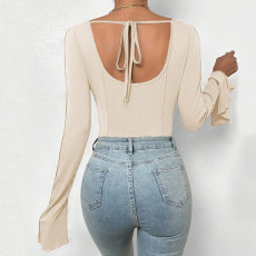 SC Long Sleeve Flare Sleeve Bodysuit GYSQ-ZODI1390