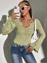 SC Fashion Flare Long Sleeve Slim T Shirt GYSQ-NTEI1260