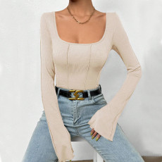 SC Long Sleeve Flare Sleeve Bodysuit GYSQ-ZODI1390