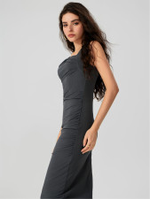 SC Sexy Knits Sleeveless Pleated Midi Dress GYSQ-CDEA1250