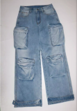 SC Fashion Multi Pockets Straight Jeans SH-S391298