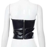 SC Sexy PU Leather Tube Tops Vest GPBY-101014