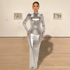 SC Long Sleeve Backless Bodycon Dress GPBY-15124