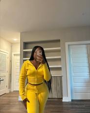 SC Fashion Knits Hooded Sport Sweater Two Piece Pants Set NYF-8186