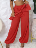 SC Solid Color Loose Casual Pants YH-5343
