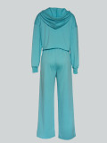 SC Solid Color Long Sleeve Hoodies Pans Suit MIL-114