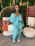 SC Solid Color Long Sleeve Hoodies Pans Suit MIL-114