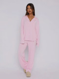 SC Solid Color Loose Loungewear 2 Piece Set MIL-112