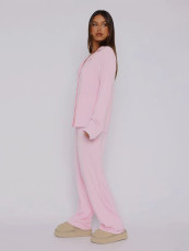 SC Solid Color Loose Loungewear 2 Piece Set MIL-112