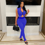 SC Sexy Knits Sleeveless Two Piece Pants Set MDF-5508