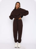 SC Padded Sports Loose Hooded Drawstring Pants Set MIL-136