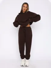 SC Padded Sports Loose Hooded Drawstring Pants Set MIL-136