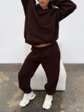 SC Padded Sports Loose Hooded Drawstring Pants Set MIL-136