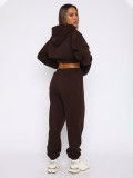 SC Padded Sports Loose Hooded Drawstring Pants Set MIL-136