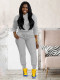 SC Solid Color Hooded Sweatshirt Sport Pants Suit MIL-140