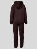 SC Padded Sports Loose Hooded Drawstring Pants Set MIL-136