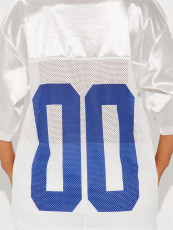 SC Sport Letter Print Loose T Tops YWXS-XS-XSL44806