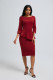 SC Solid Color O Neck Two Piece Skirt Set OSM-6136