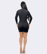 SC Plus Size Hot Drill See Through Romper NY-3371