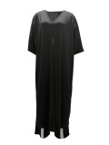 SC Print V Neck Loose Long Shirt Drawstring Trouser Set GYSL-006