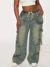 SC Fashion Loose Washed Wide Leg Jeans GKNF-11039