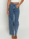 SC Pearl Washed Straight Jeans GKNF-11036