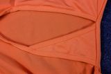 SC Deep V Neck Tie Up Ruffles Two Piece Skirts Set YMYF-0876
