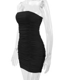SC Sexy Solid Color Tube Tops Dress YMYF-857