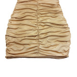 SC Sexy Solid Color Tube Tops Dress YMYF-857