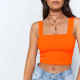 SC Sexy Solid Color Sleeveless Tank Tops YMYF-0893