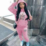 SC Plus Size Printed Padded Sweatshirt Pants Suit GDNF-5999Q13