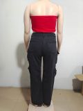 SC Plus Size Multi-pocket Jeans GAKF-21212