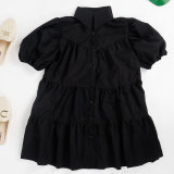 SC Plus Size Casual Solid Color Loose Dress GTYZ-7274