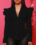 SC Long Sleeve Solid Color Shirt GSZE-ST24157
