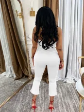 SC Sexy Halterneck Backless Two Piece Pants Set DDF-88237