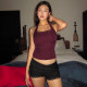 SC Sexy Backless Lace-up Lace Tank Top GZJF-8092
