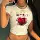 SC Casual Heart Printed T-Shirt GXJL-ZW114547B