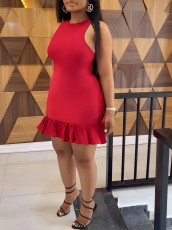 SC Sleeveless Ruffles Mini Dress GCNF-0227