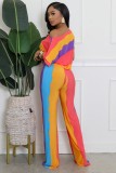 SC Colorful Print Loose Two Piece Pants Set XHXF-8716