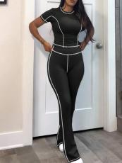 SC Fashion Sport Yoga Short Sleeve Pants Skinny Suit GBGF-5062