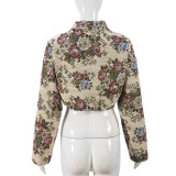 SC Fashion Print Long Sleeve Jacket GFRT-41466THG