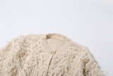 SC Knitted Tassel Woolen Jacket GZJQ-W24L54752