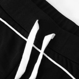 SC Contrast Color Zipper Sport Two Piece Pants Set MXBF-K24ST449
