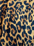 SC Leopard Print Halterneck Loose Two Piece Pants Set SFY-646