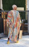 SC Chiffon Cardigan Long Jacket Poncho OLYF-6172