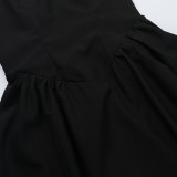 SC Deep V Neck Backless Maxi Dress FL-YJ24667PFO