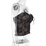 SC Lace Hollow Out Bandage Tank Tops FL-WQ24299MHO