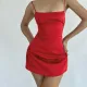 SC Sexy Slim Satin Halter Mini Dress FL-JY24634PFO