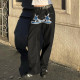 SC Contrast Color Print Straight Jeans GMWF-8888