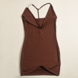 SC Deep V Neck Backless Mini Dress GNZD-51487DHD